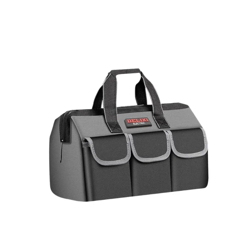 Heavy-Duty Canvas Tool Tote Bag – Multi-Purpose Electrician Tool Bag with Large Capacity, Wear-Resistant Storage Organizer for Men, Contractors & DIY
